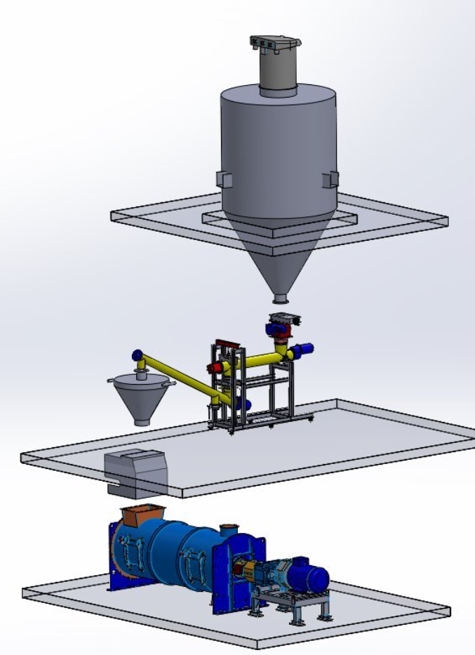 Pivoted Weigh Screw (PWS) Render