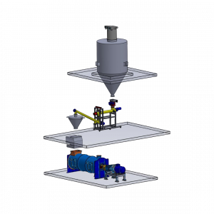 Pivoted Weigh Screw System for Binder Dosing